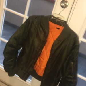 Army Green Bomber Jacket